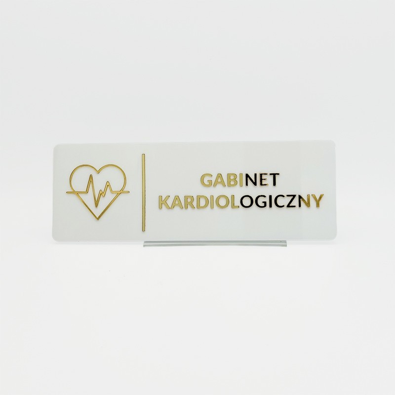 TABLICZKA GABINET KARDIOLOGICZNY - 3D