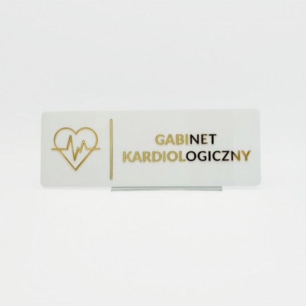 TABLICZKA GABINET KARDIOLOGICZNY - 3D