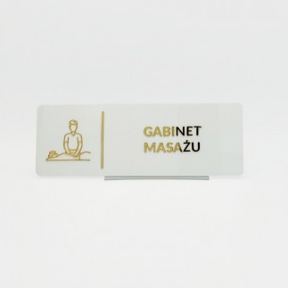 TABLICZKA GABINET MASAŻU - 3D