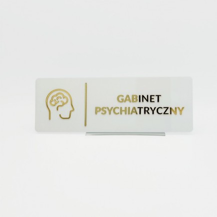 TABLICZKA GABINET PSYCHIATRYCZNY - 3D