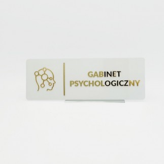 TABLICZKA GABINET PSYCHOLOGICZNY - 3D