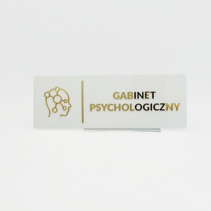 TABLICZKA GABINET PSYCHOLOGICZNY - 3D