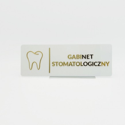 TABLICZKA GABINET STOMATOLOGICZNY - 3D
