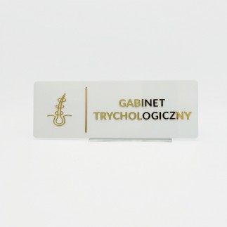 TABLICZKA GABINET TRYCHLOGICZNY - 3D