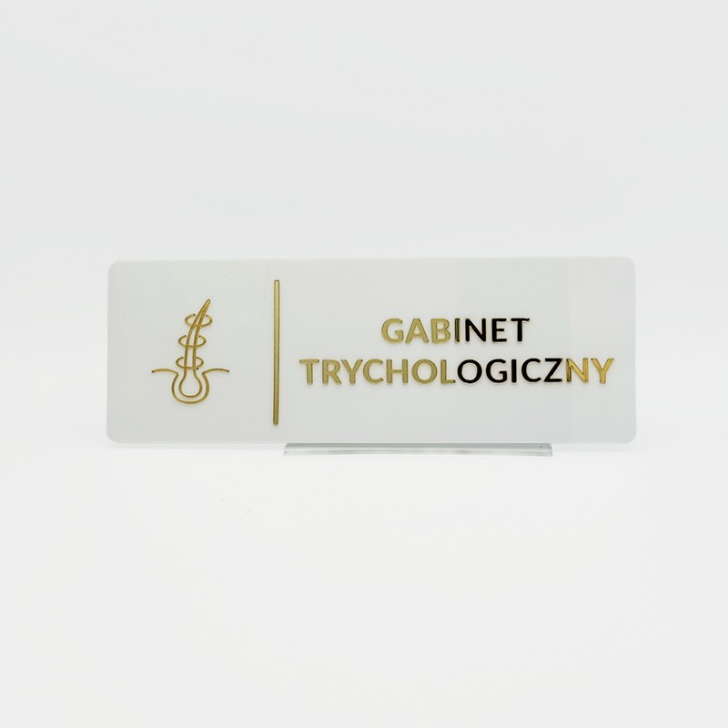 TABLICZKA GABINET TRYCHLOGICZNY - 3D