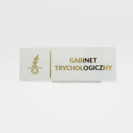TABLICZKA GABINET TRYCHLOGICZNY - 3D