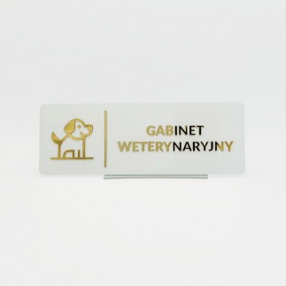 TABLICZKA GABINET WETERYNARYJNY - 3D