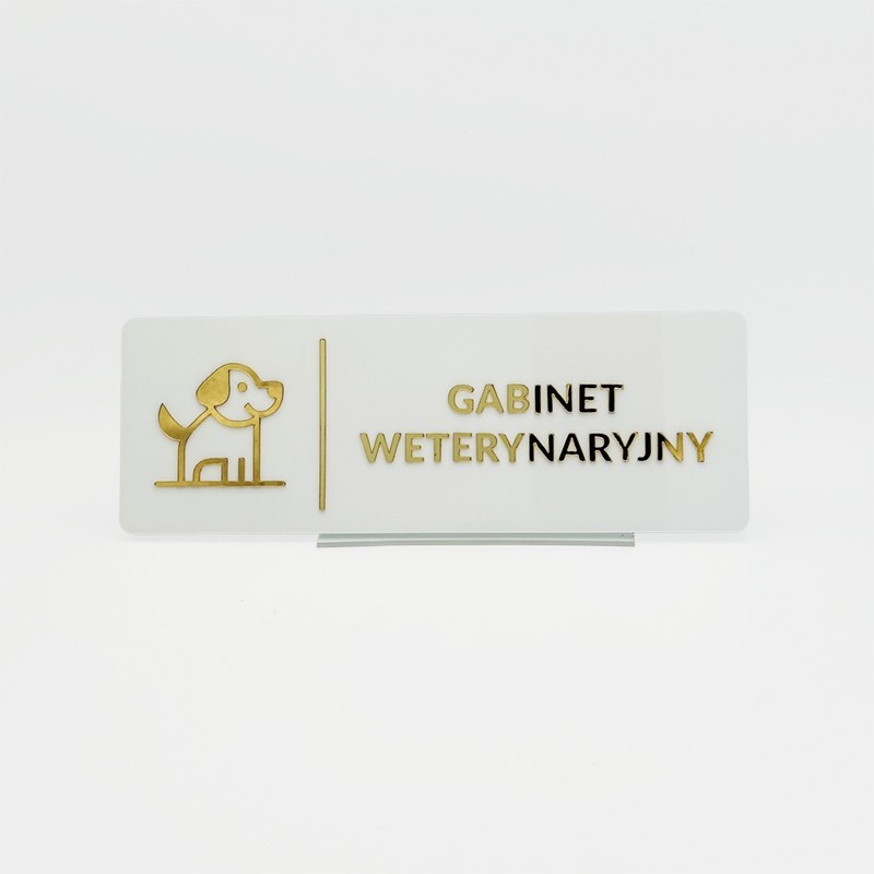 TABLICZKA GABINET WETERYNARYJNY - 3D