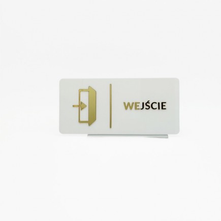 TABLICZKA WEJŚCIE - 3D