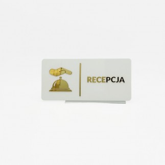 TABLICZKA RECEPCJA - 3D