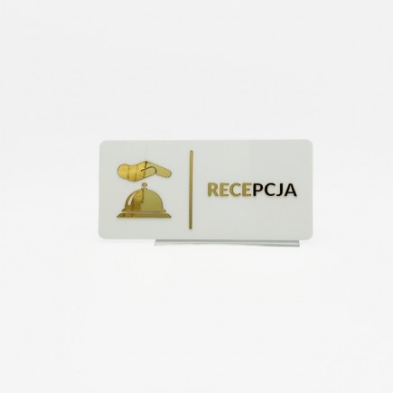TABLICZKA RECEPCJA - 3D