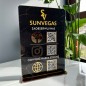 A4-SCHILD MIT DREI QR-CODES