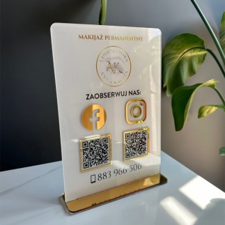 A4-SCHILD MIT ZWEI QR-CODES