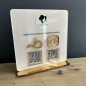 SCHILD MIT ZWEI QR-CODES 21 × 21 CM