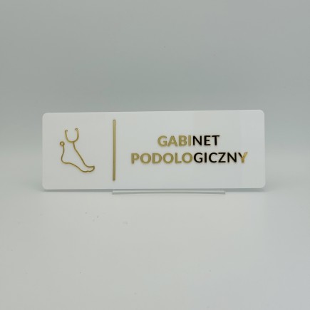 TABLICZKA GABINET PODOLOGICZNY - 3D