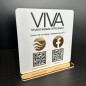 SCHILD MIT ZWEI QR-CODES 21 × 21 CM
