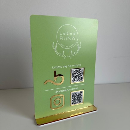 A4-SCHILD MIT ZWEI QR-CODES